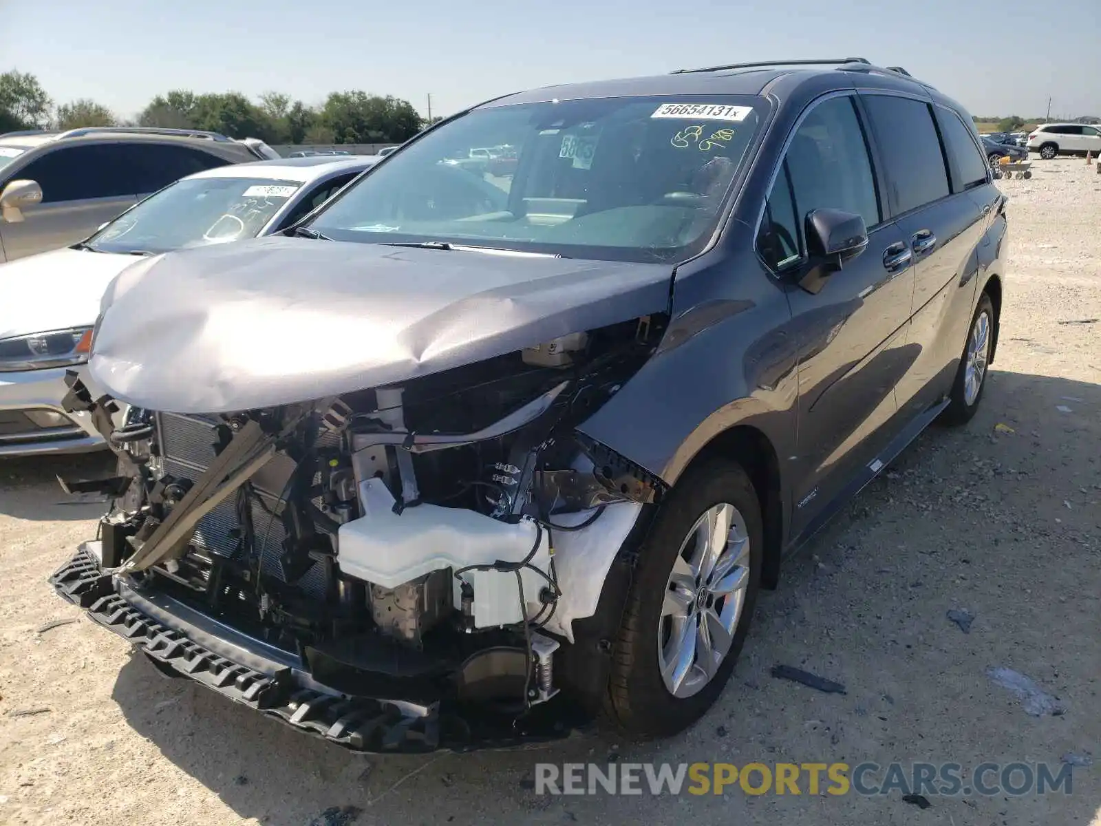 2 Photograph of a damaged car 5TDZRKEC1MS052980 TOYOTA SIENNA 2021