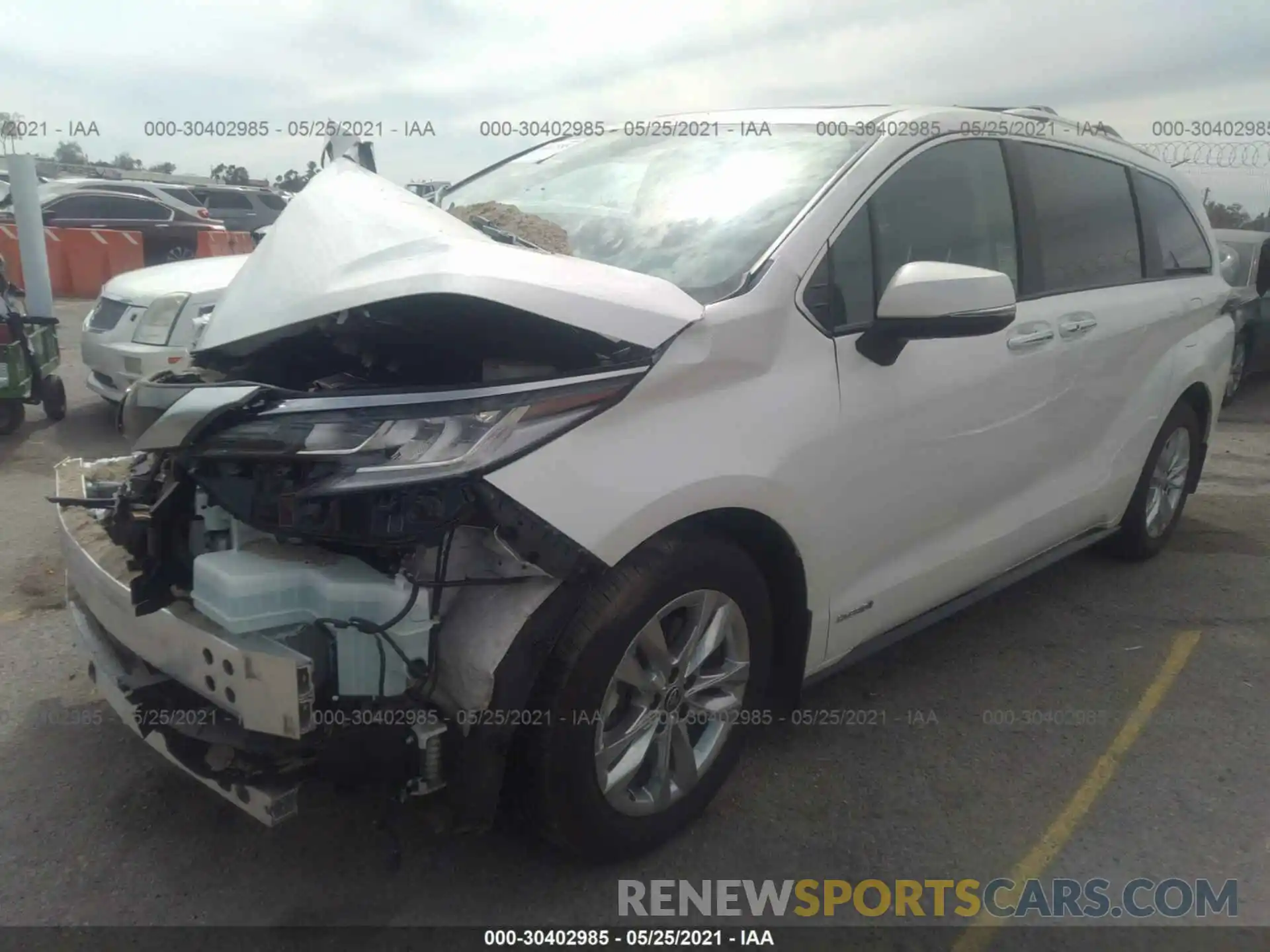 2 Photograph of a damaged car 5TDZRKEC2MS008552 TOYOTA SIENNA 2021