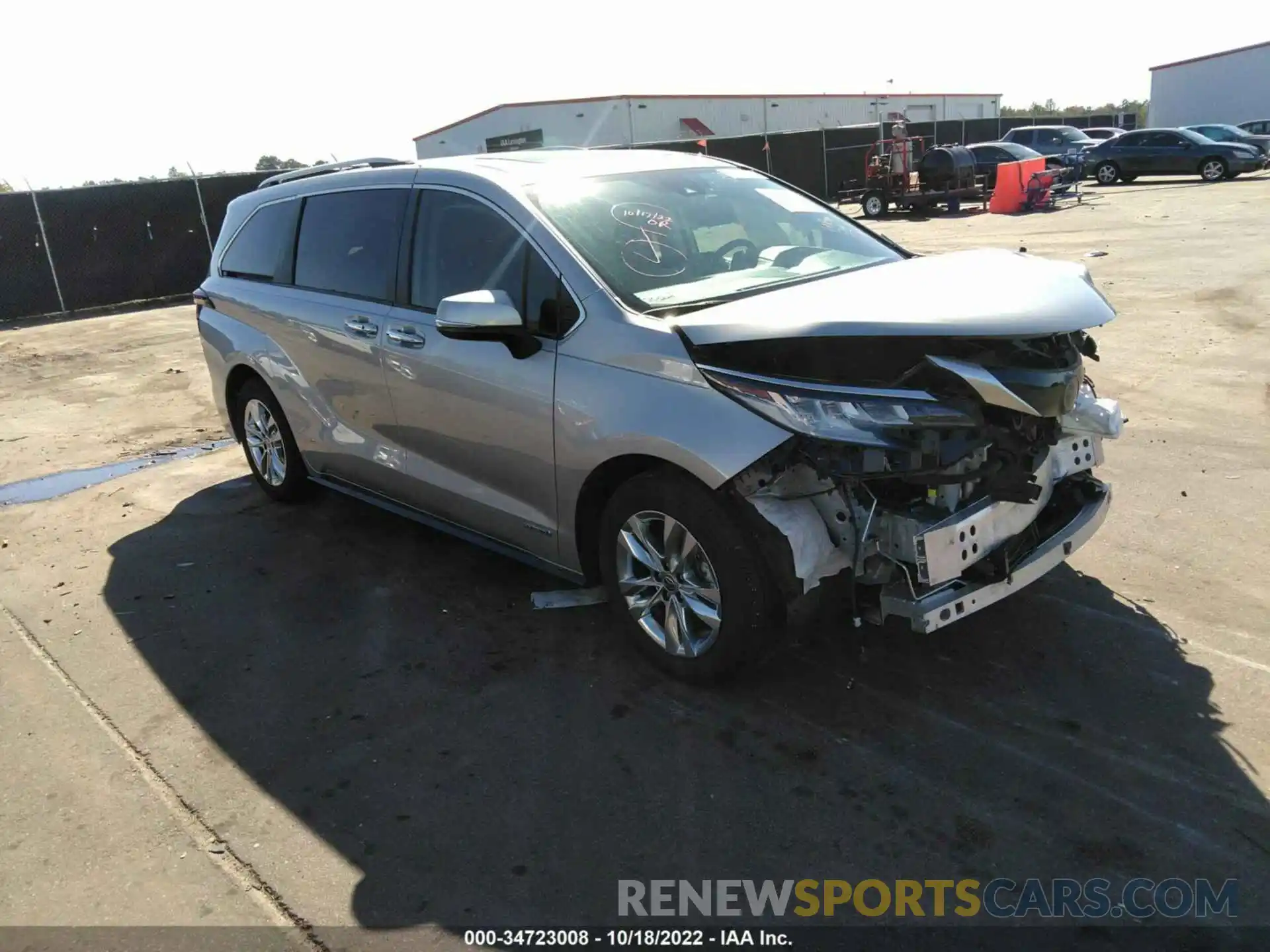 1 Photograph of a damaged car 5TDZRKEC2MS031863 TOYOTA SIENNA 2021