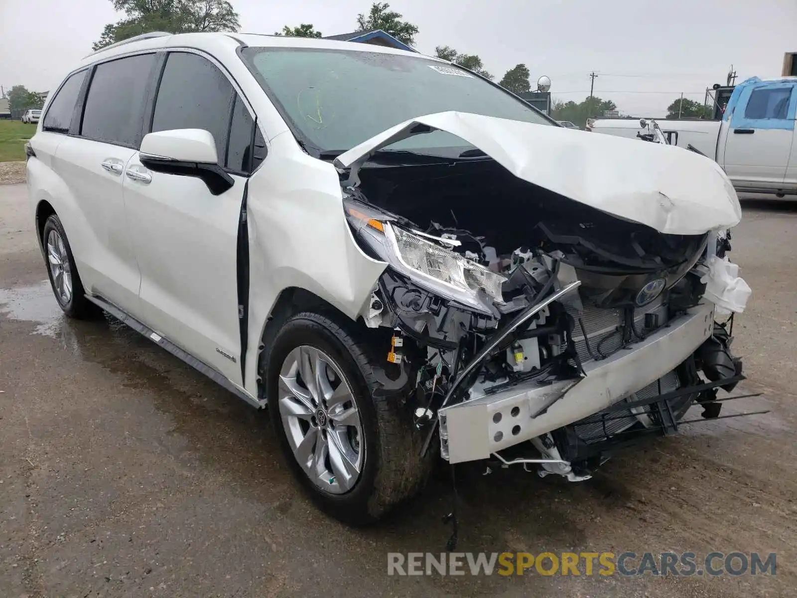 1 Photograph of a damaged car 5TDZRKEC4MS042668 TOYOTA SIENNA 2021