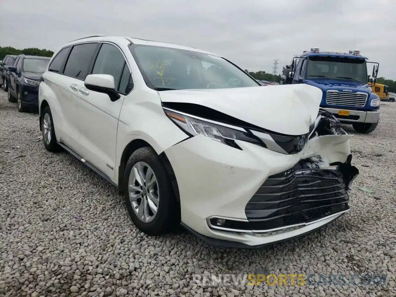 1 Фотография поврежденного автомобиля 5TDZRKEC8MS033987 TOYOTA SIENNA 2021