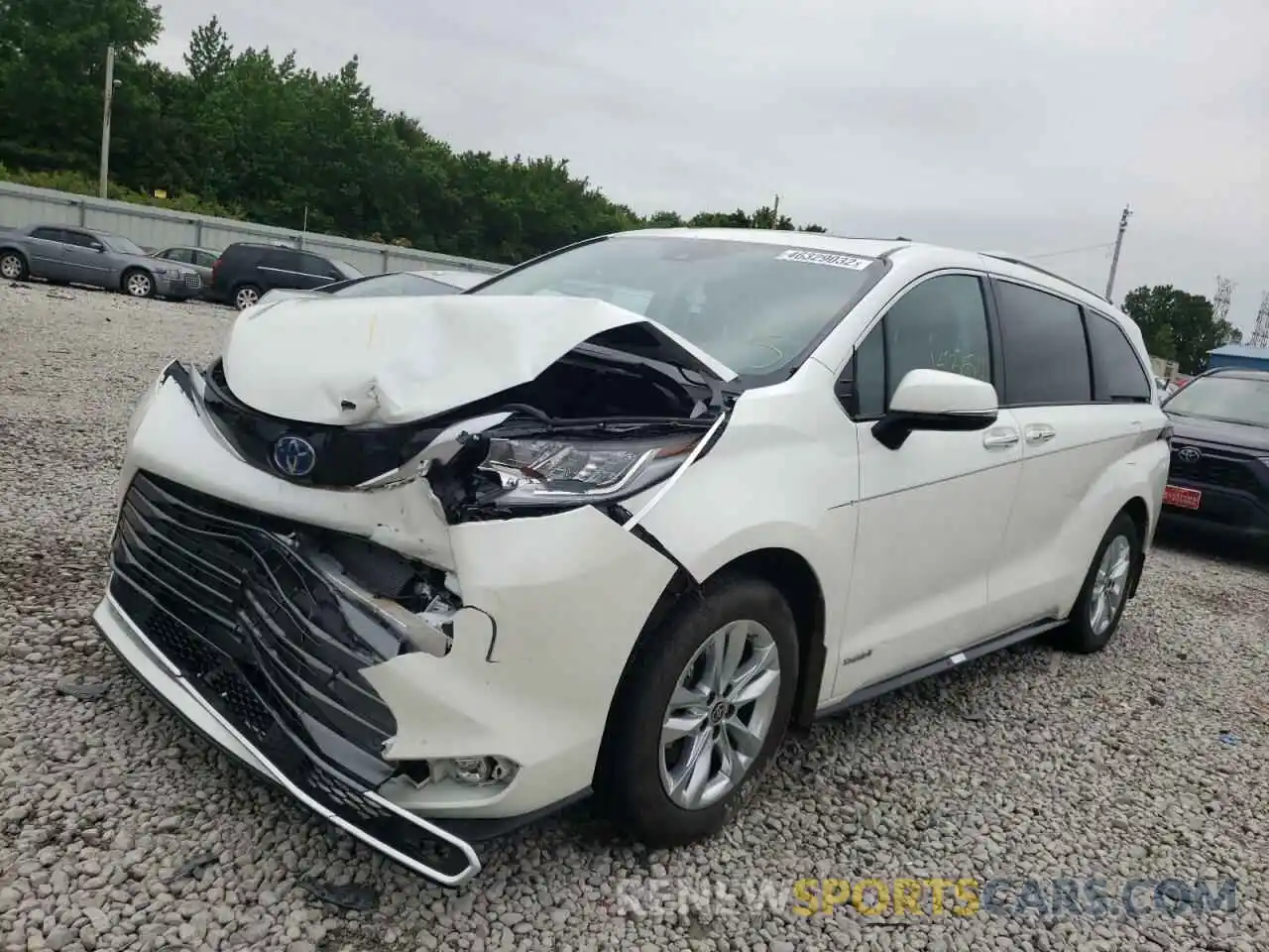 2 Фотография поврежденного автомобиля 5TDZRKEC8MS033987 TOYOTA SIENNA 2021