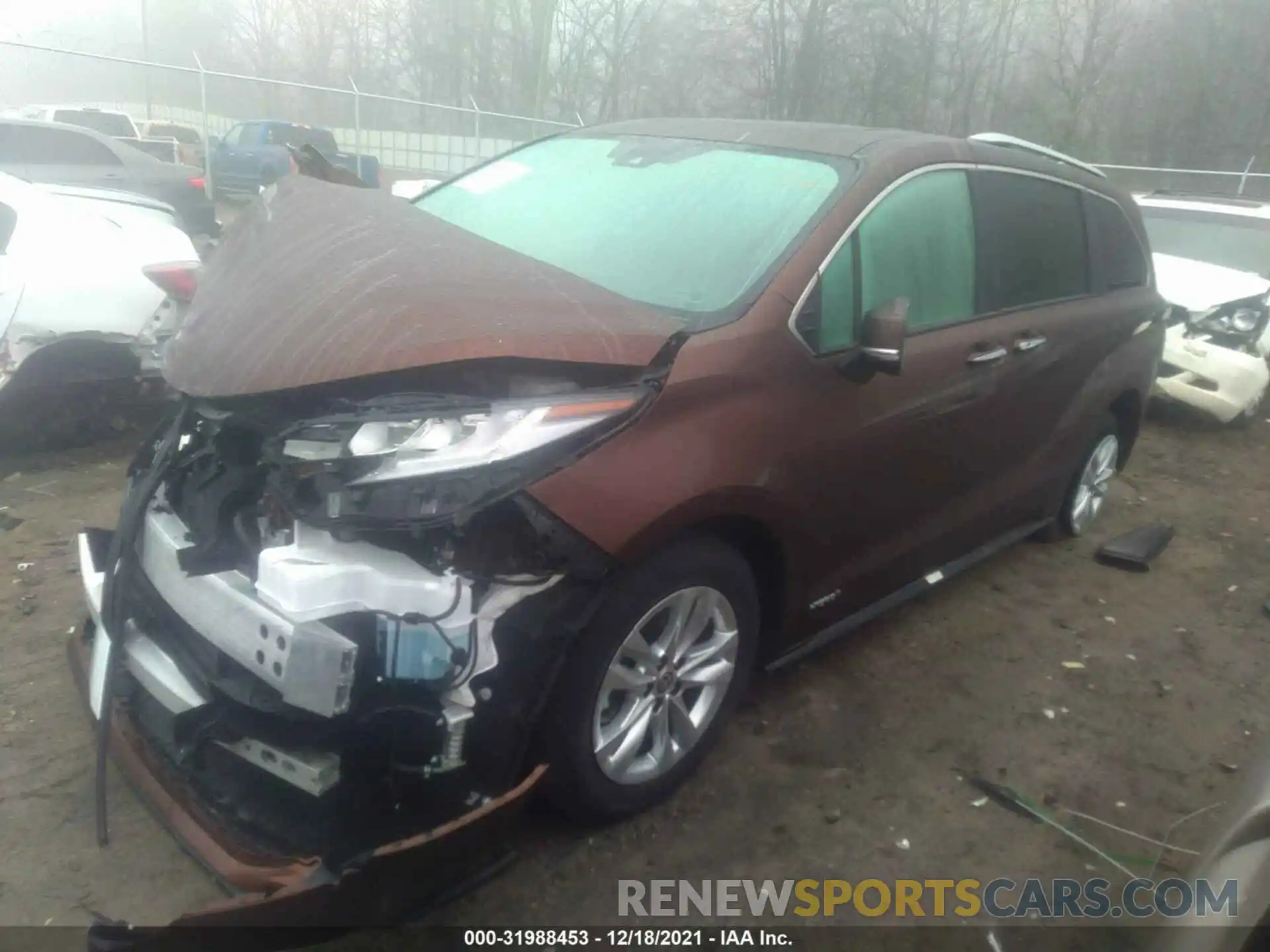 2 Фотография поврежденного автомобиля 5TDZRKEC8MS070649 TOYOTA SIENNA 2021