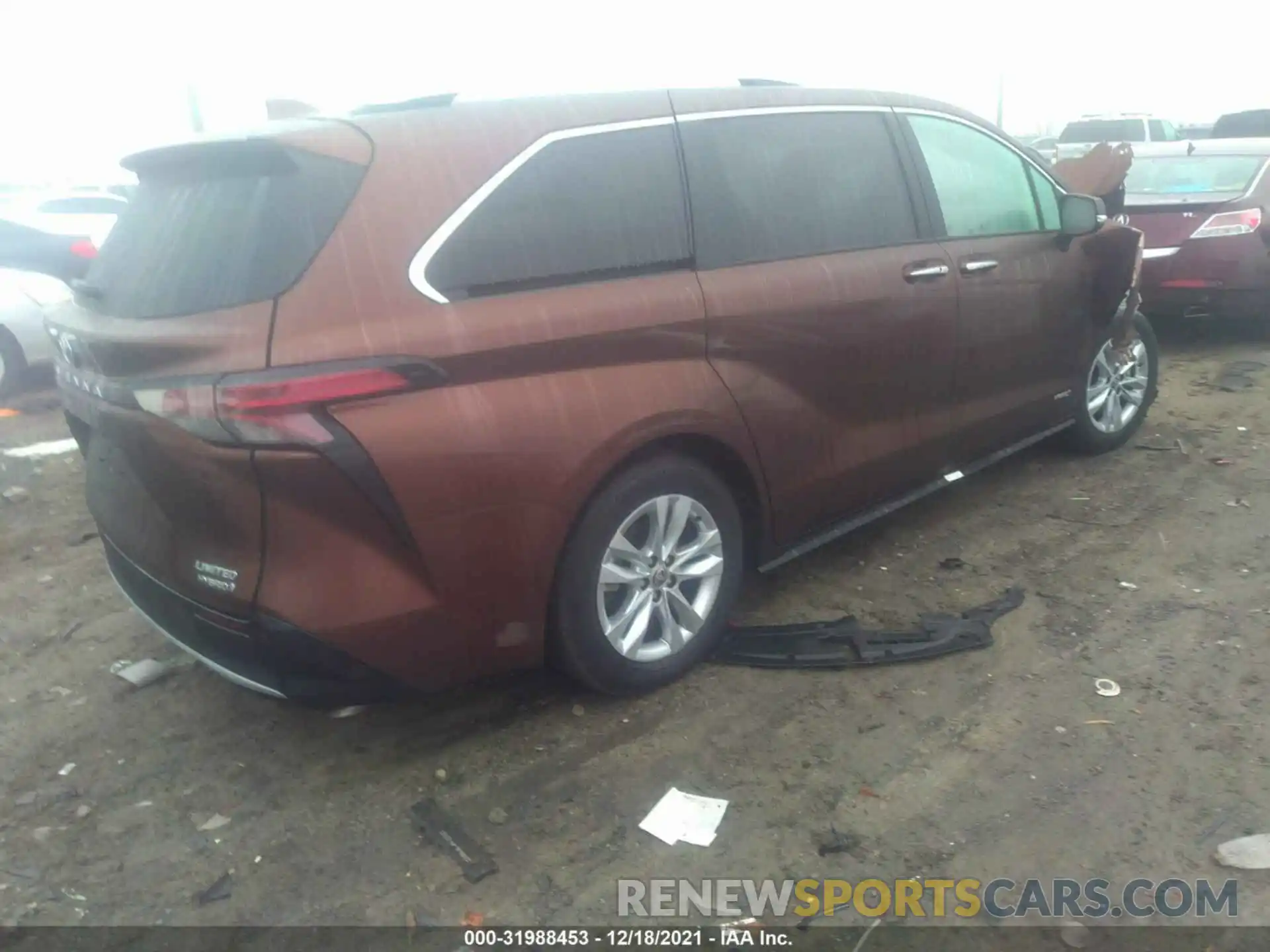 4 Фотография поврежденного автомобиля 5TDZRKEC8MS070649 TOYOTA SIENNA 2021