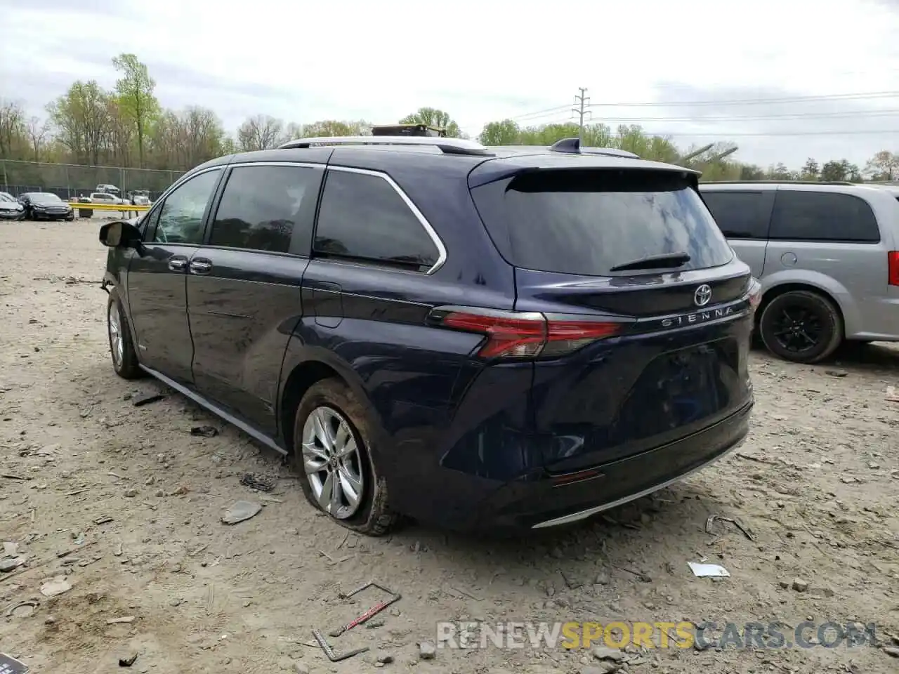 3 Фотография поврежденного автомобиля 5TDZRKECXMS023459 TOYOTA SIENNA 2021