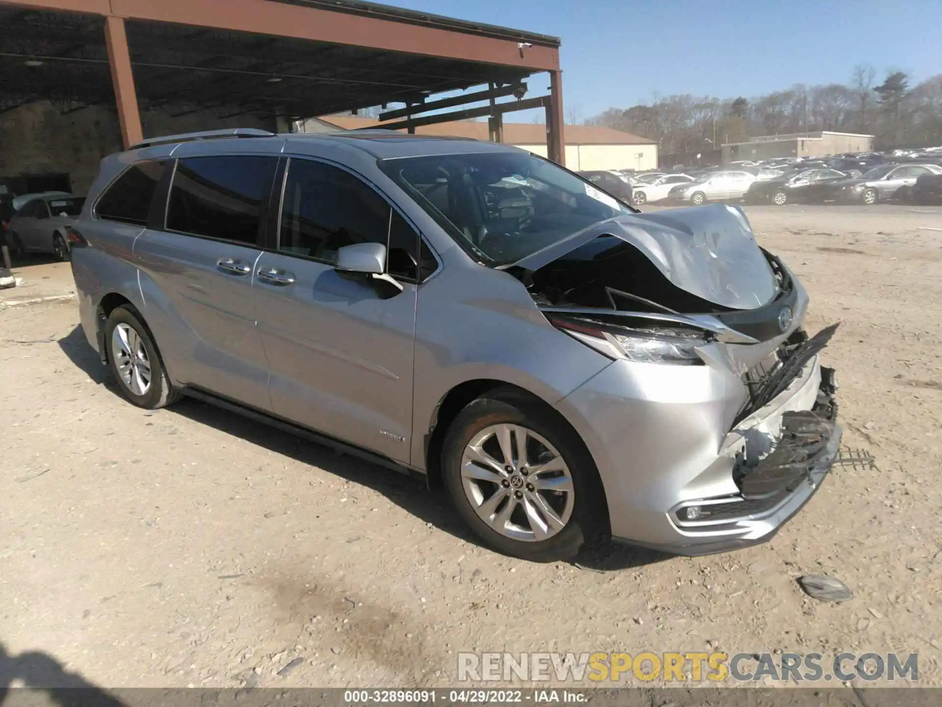 1 Photograph of a damaged car 5TDZSKFC4MS004148 TOYOTA SIENNA 2021