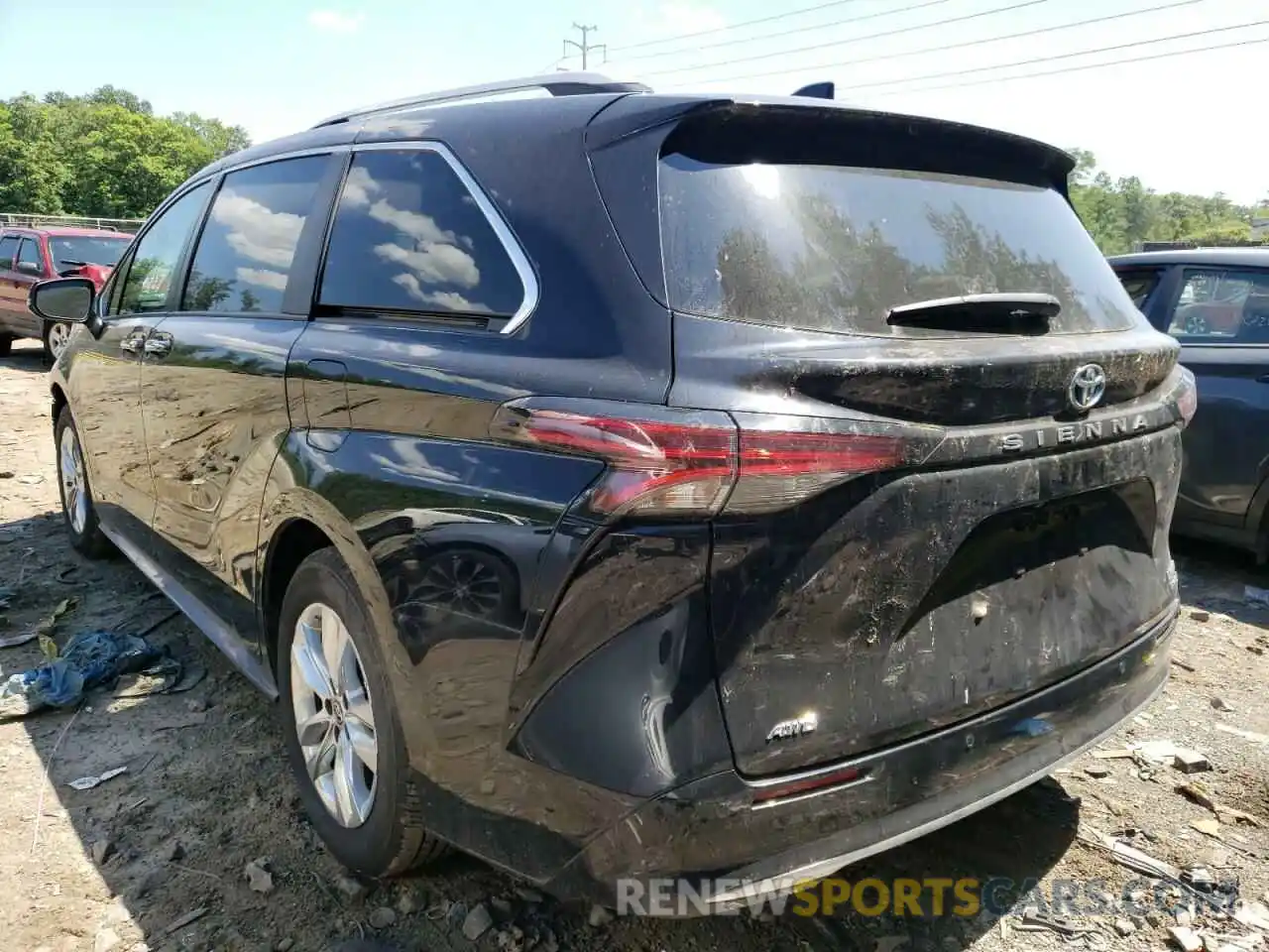 3 Photograph of a damaged car 5TDZSKFC4MS008118 TOYOTA SIENNA 2021