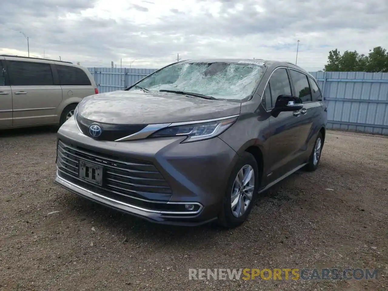 2 Photograph of a damaged car 5TDZSKFC4MS010418 TOYOTA SIENNA 2021