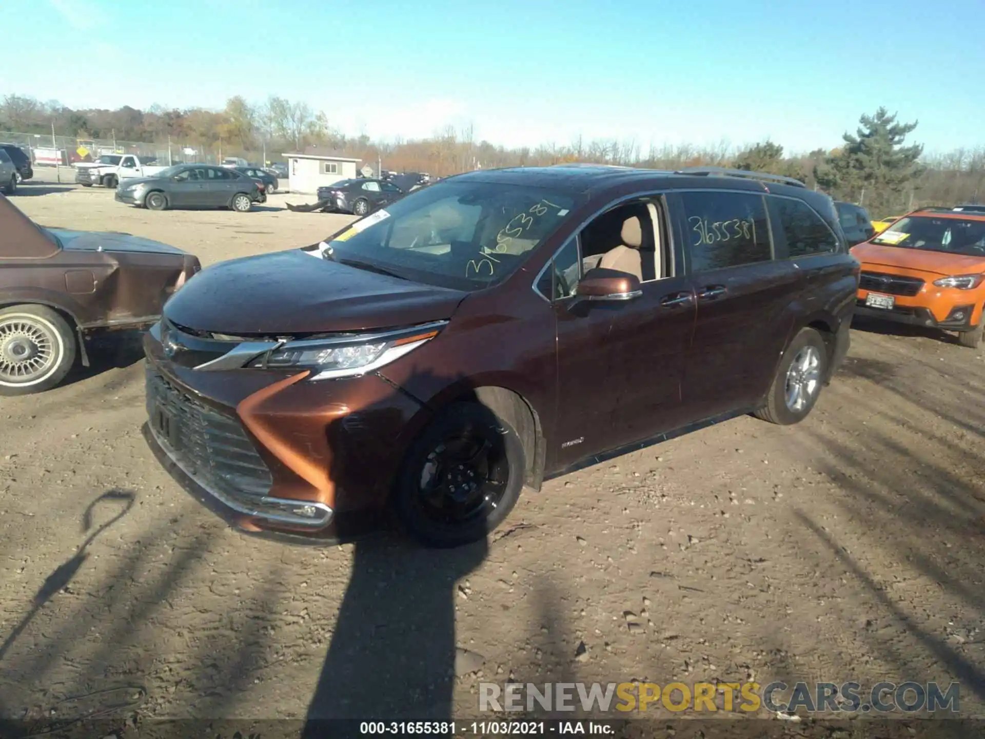 2 Photograph of a damaged car 5TDZSKFC6MS016723 TOYOTA SIENNA 2021