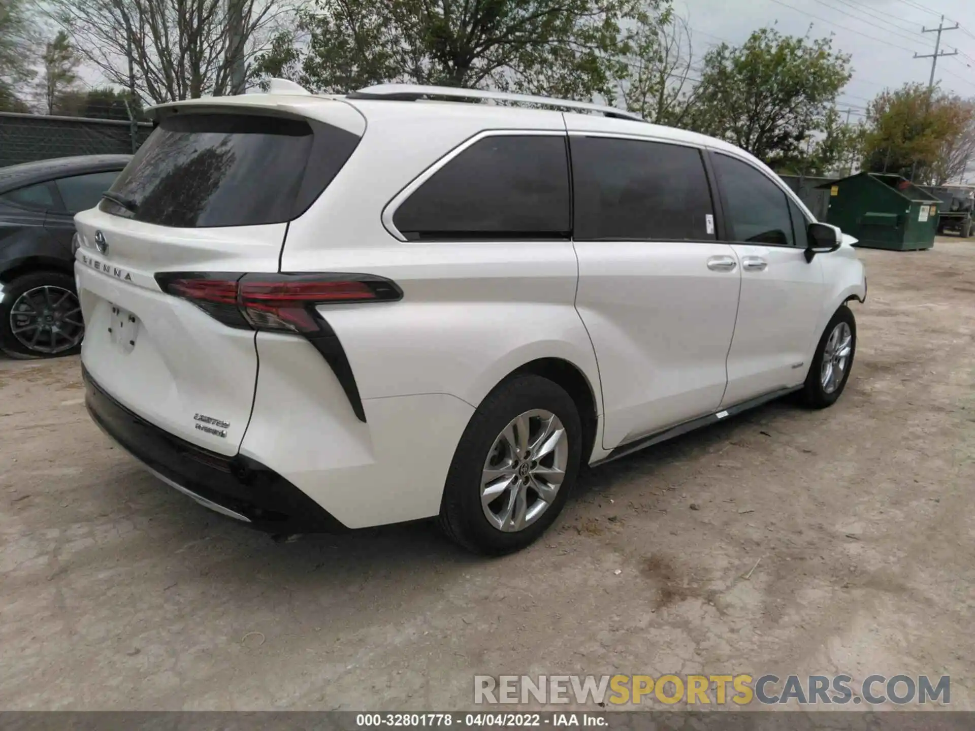 4 Фотография поврежденного автомобиля 5TDZSKFC8MS033250 TOYOTA SIENNA 2021