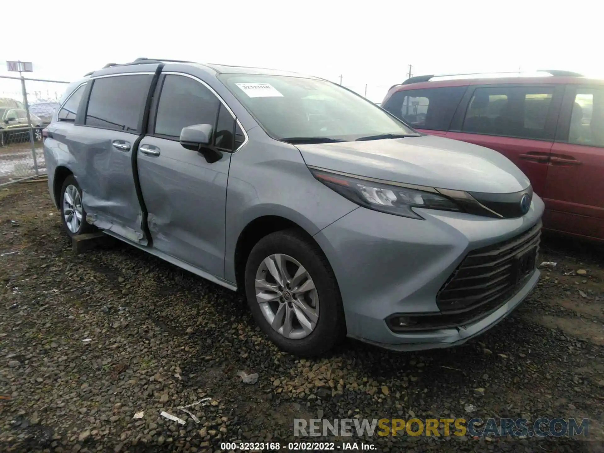 1 Photograph of a damaged car 5TDASKFC8NS043517 TOYOTA SIENNA 2022