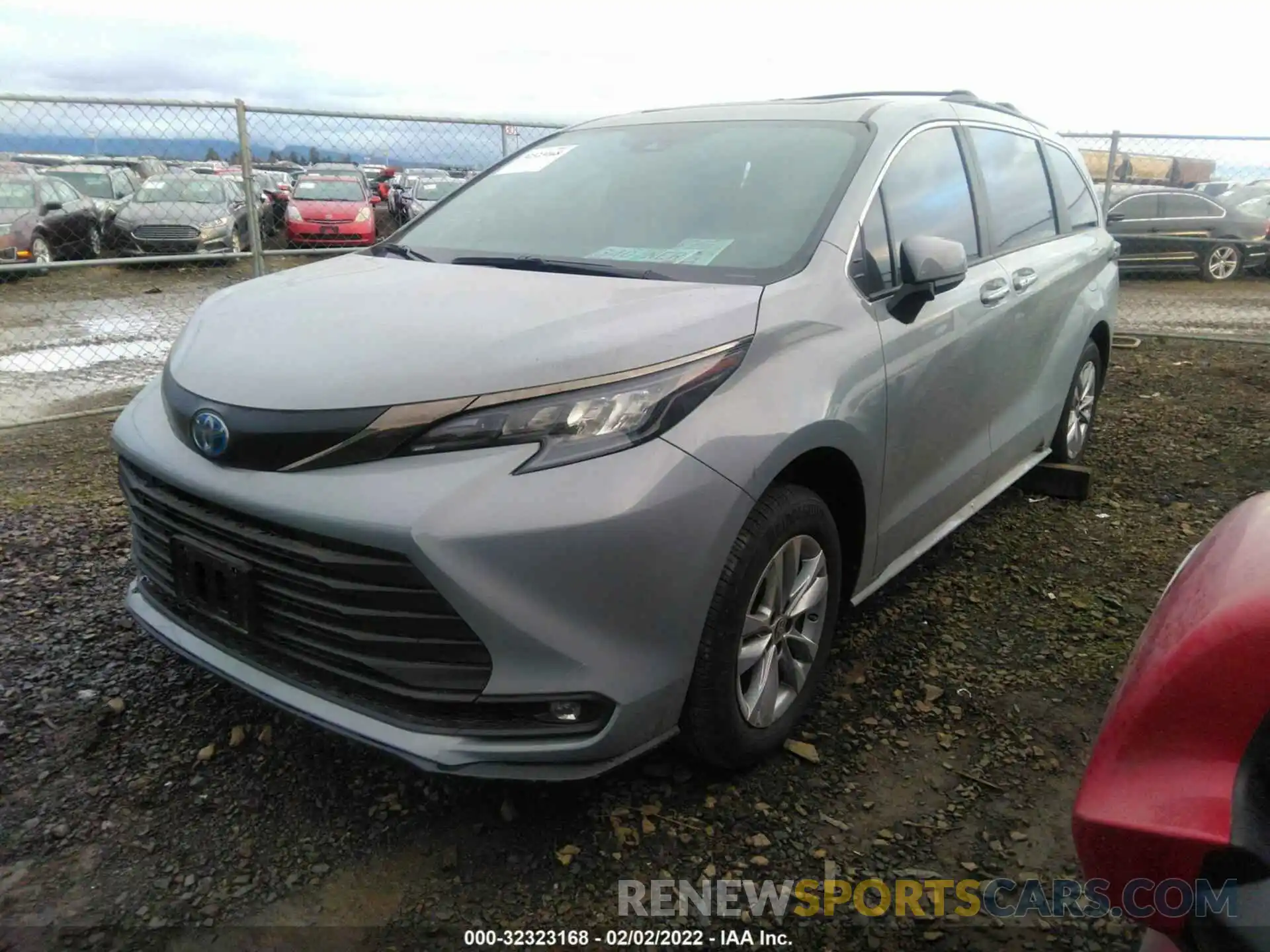 2 Фотография поврежденного автомобиля 5TDASKFC8NS043517 TOYOTA SIENNA 2022