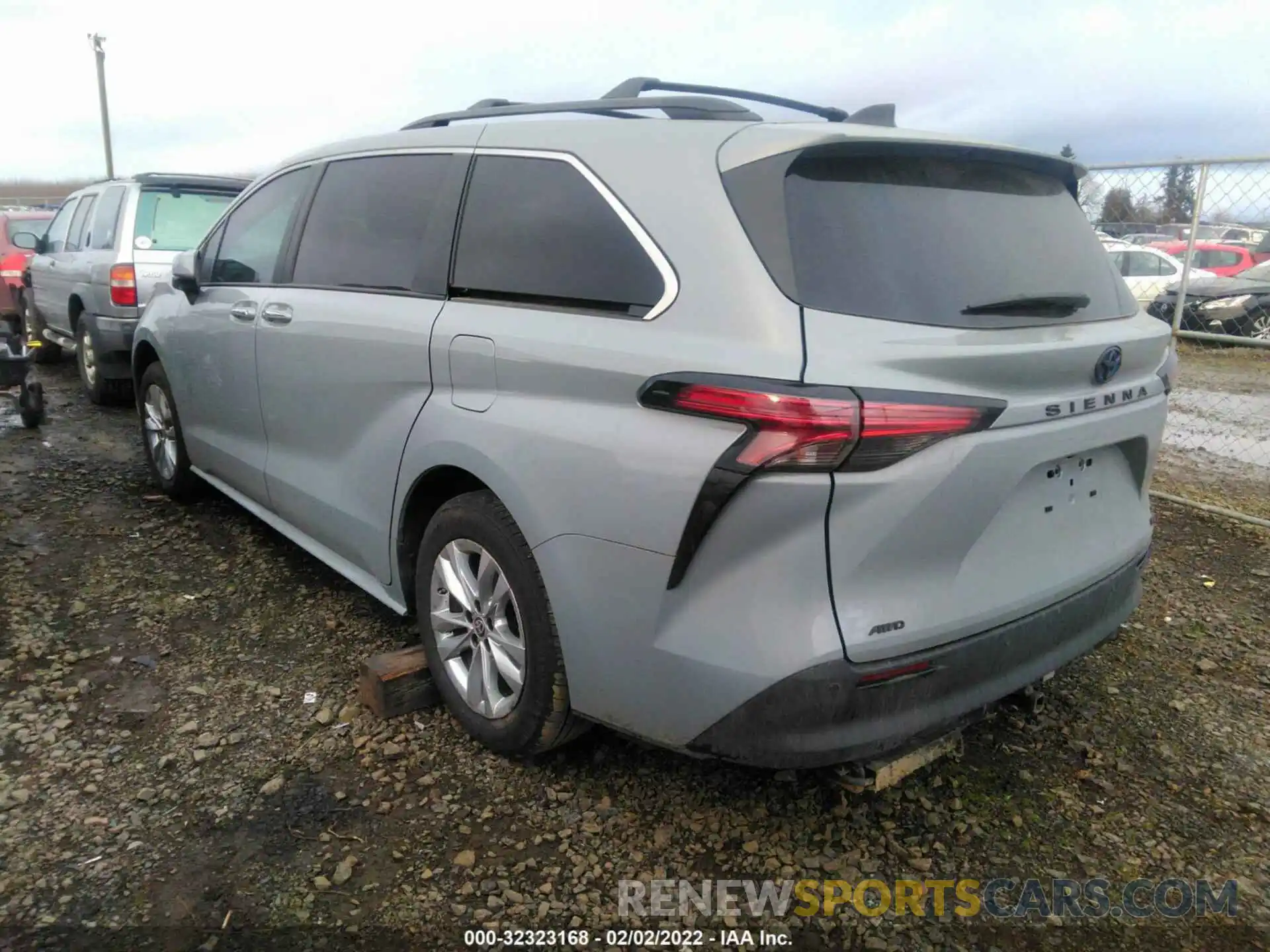 3 Фотография поврежденного автомобиля 5TDASKFC8NS043517 TOYOTA SIENNA 2022