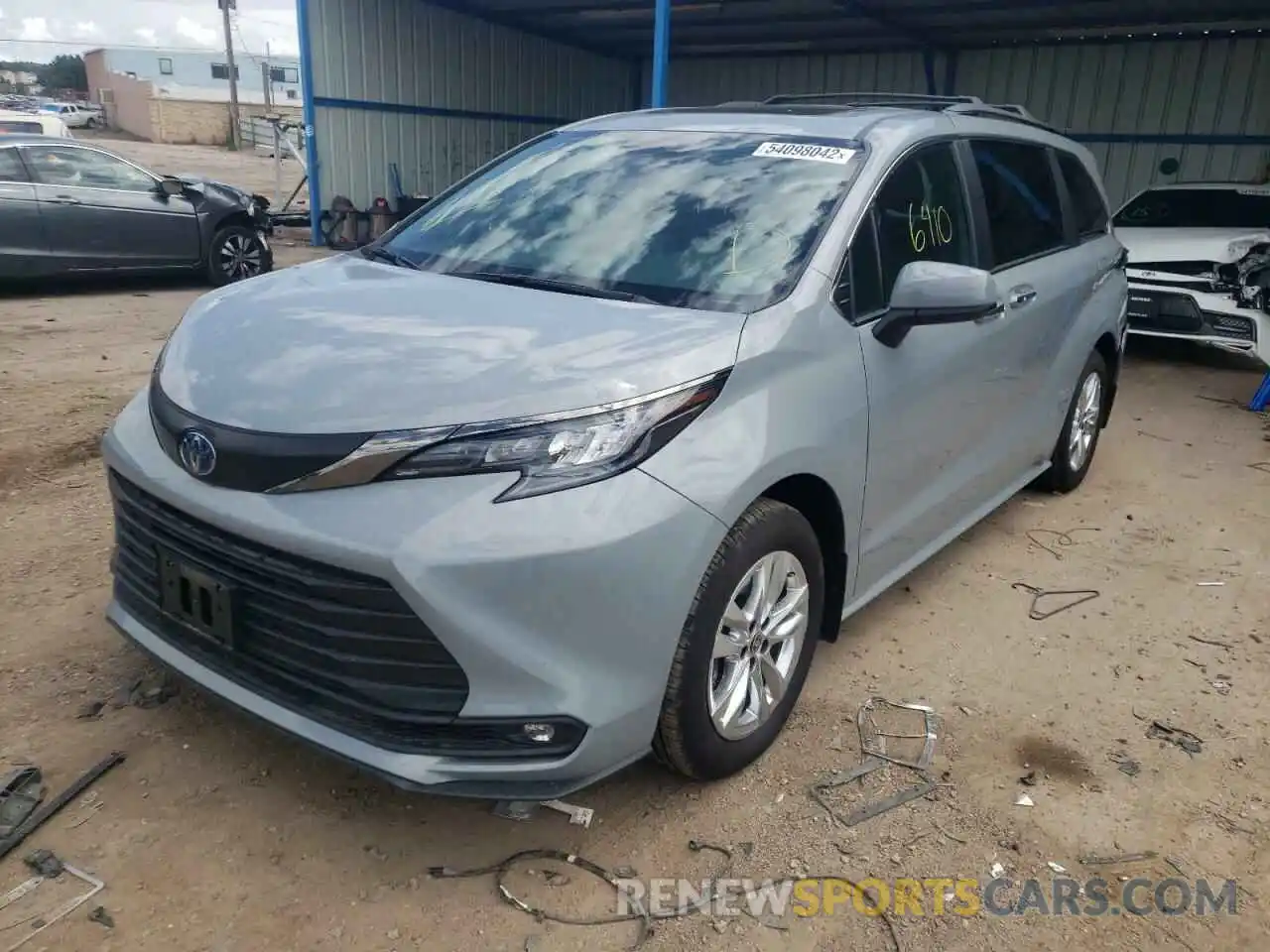 2 Фотография поврежденного автомобиля 5TDASKFC9NS055658 TOYOTA SIENNA 2022