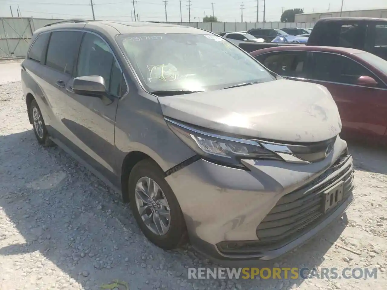 1 Photograph of a damaged car 5TDBRKEC2NS110968 TOYOTA SIENNA 2022