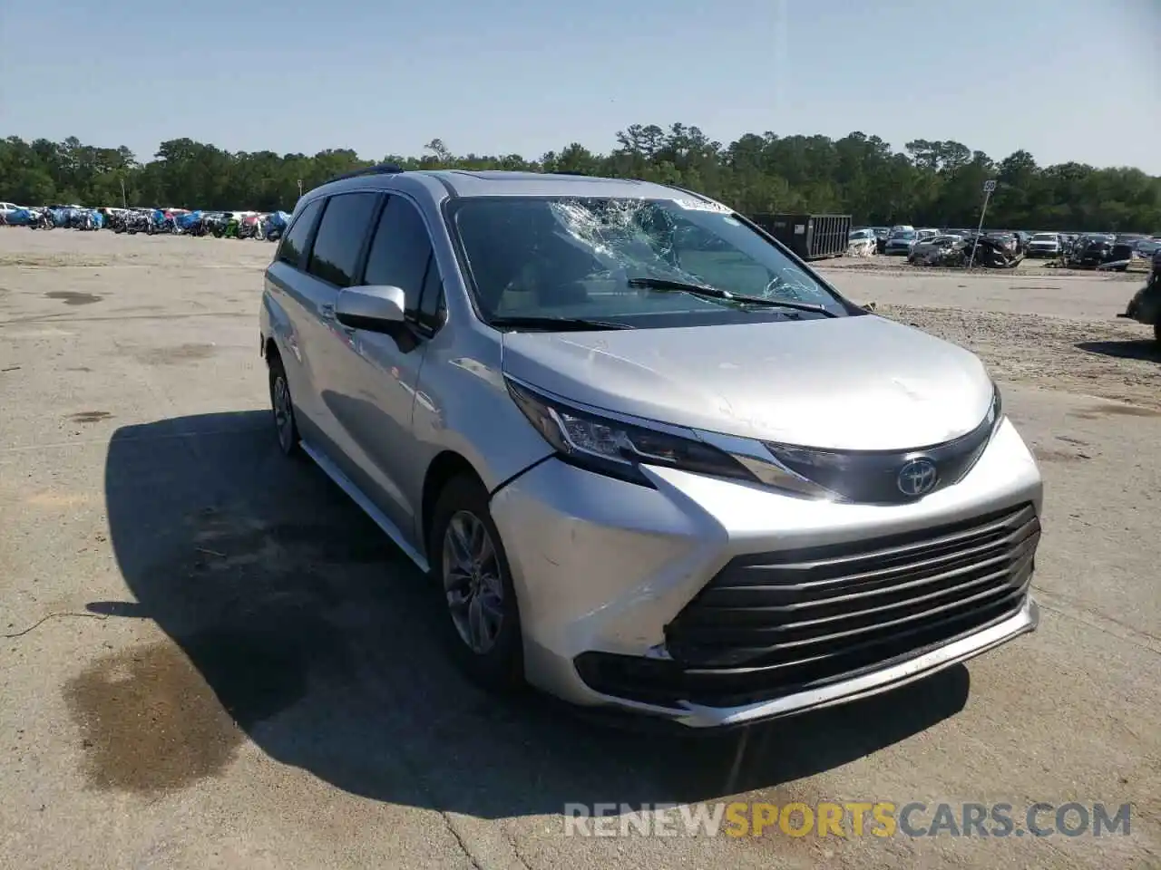 1 Photograph of a damaged car 5TDBRKEC4NS093610 TOYOTA SIENNA 2022