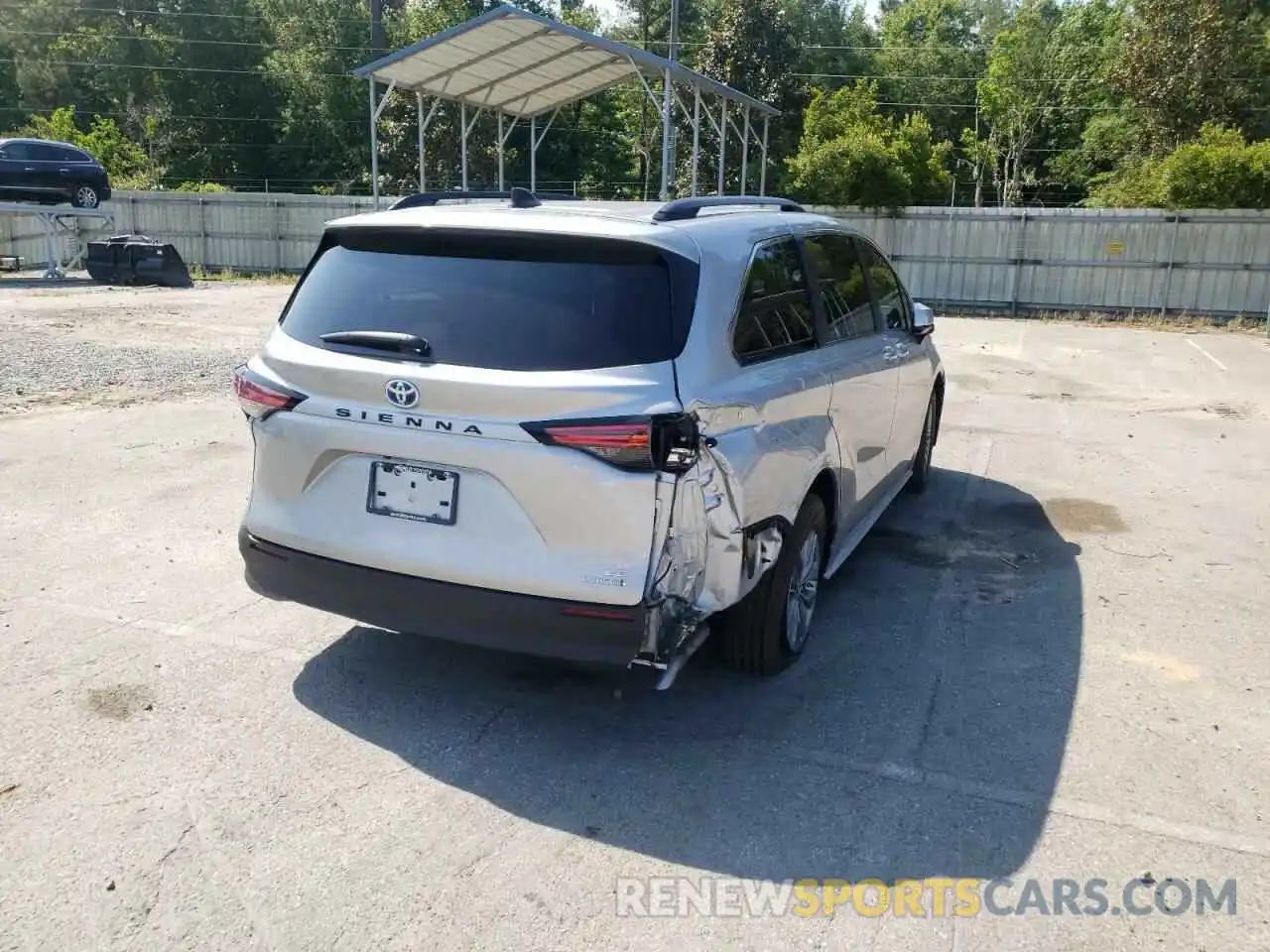 4 Фотография поврежденного автомобиля 5TDBRKEC4NS093610 TOYOTA SIENNA 2022