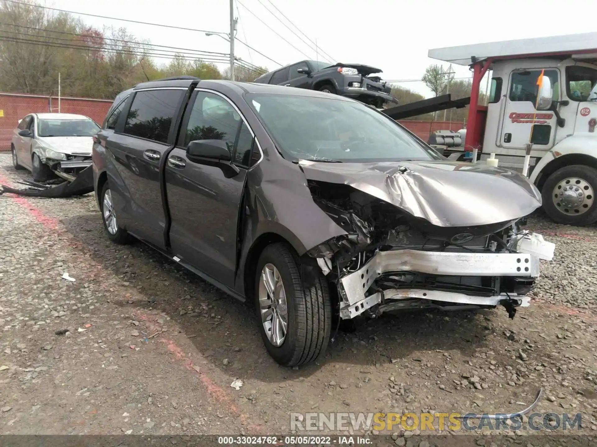 1 Photograph of a damaged car 5TDDSKFC0NS052192 TOYOTA SIENNA 2022