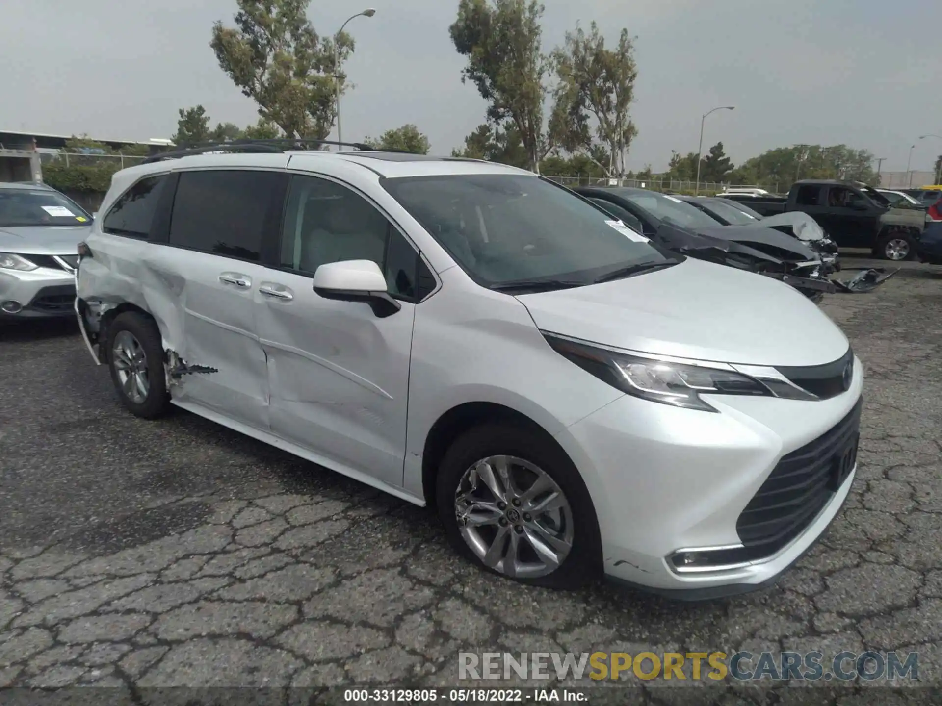 1 Фотография поврежденного автомобиля 5TDJRKEC2NS079491 TOYOTA SIENNA 2022