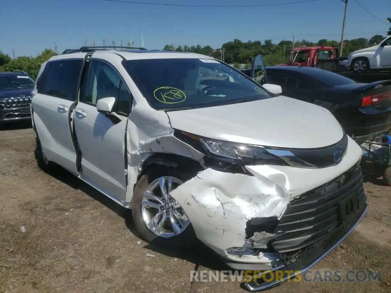 1 Photograph of a damaged car 5TDJRKEC3NS112210 TOYOTA SIENNA 2022