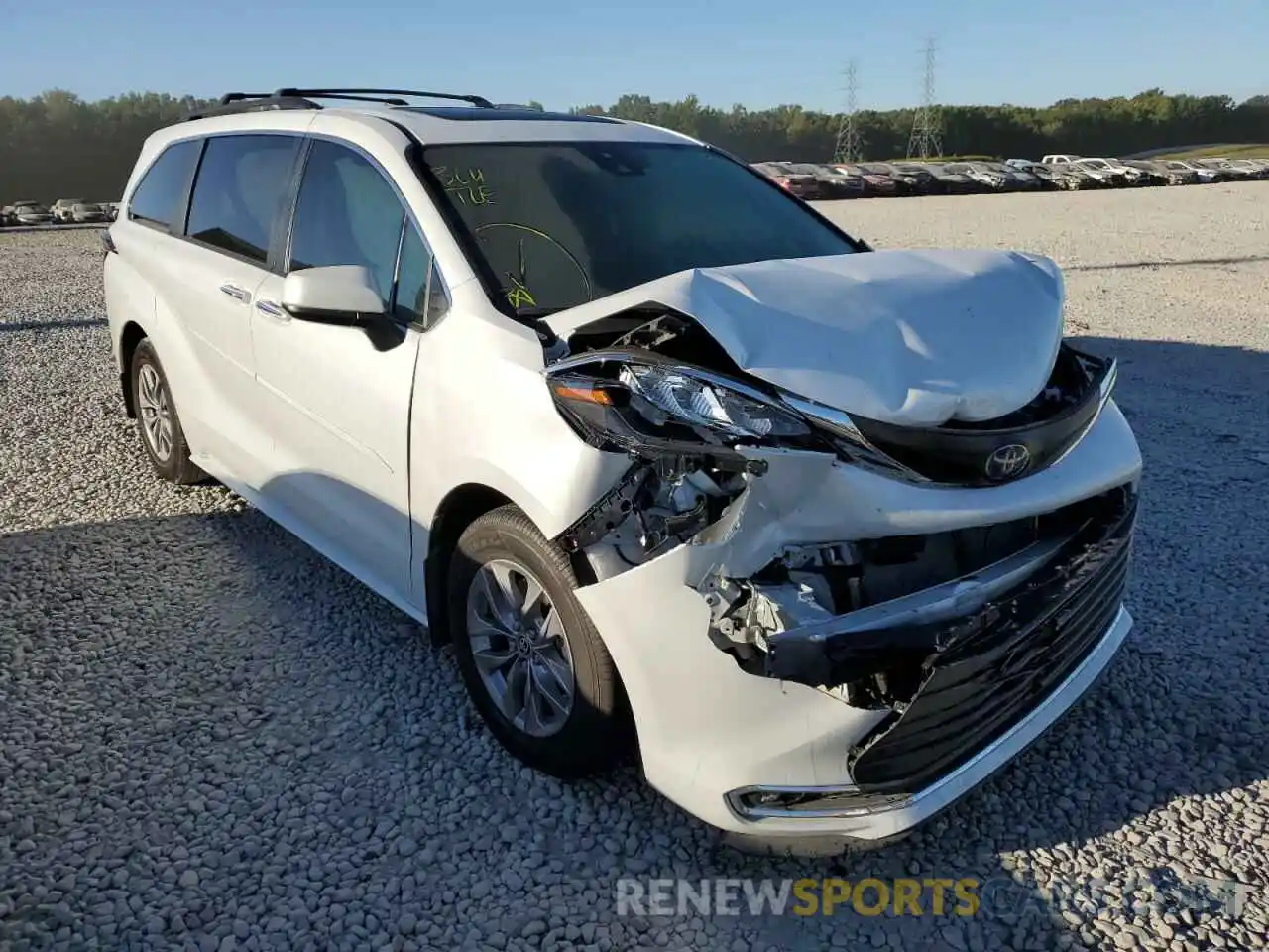 1 Photograph of a damaged car 5TDJRKEC4NS104486 TOYOTA SIENNA 2022