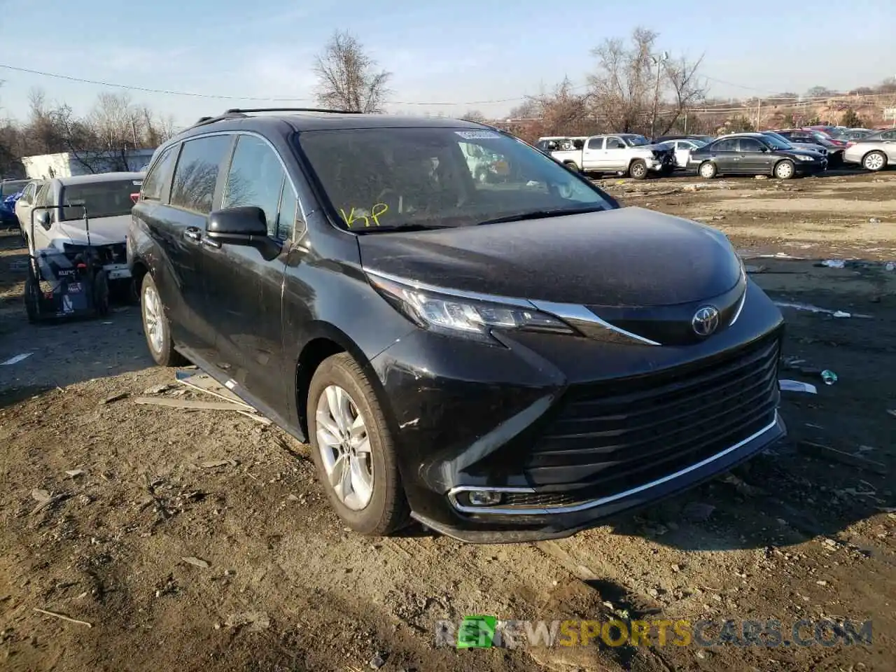 1 Photograph of a damaged car 5TDJRKEC6NS080241 TOYOTA SIENNA 2022