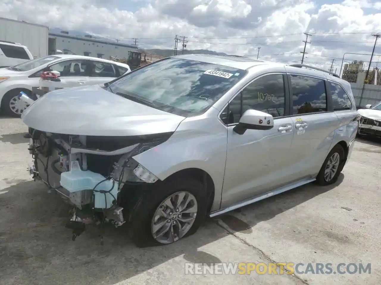 2 Photograph of a damaged car 5TDJRKEC7NS097324 TOYOTA SIENNA 2022