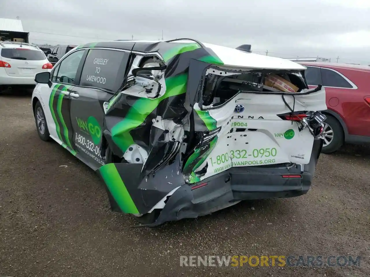 3 Photograph of a damaged car 5TDKRKEC0NS092583 TOYOTA SIENNA 2022