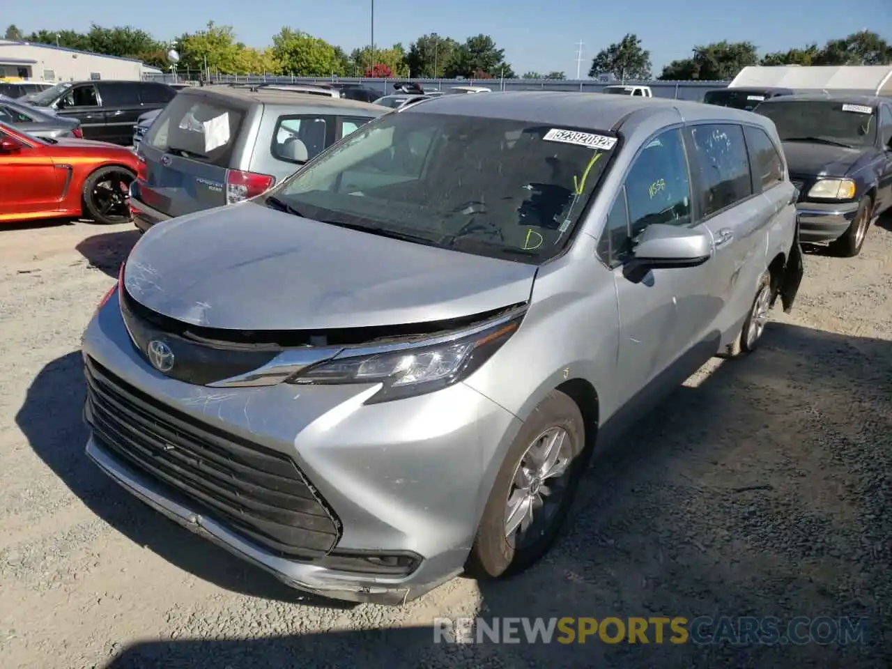 2 Photograph of a damaged car 5TDKRKEC0NS100858 TOYOTA SIENNA 2022