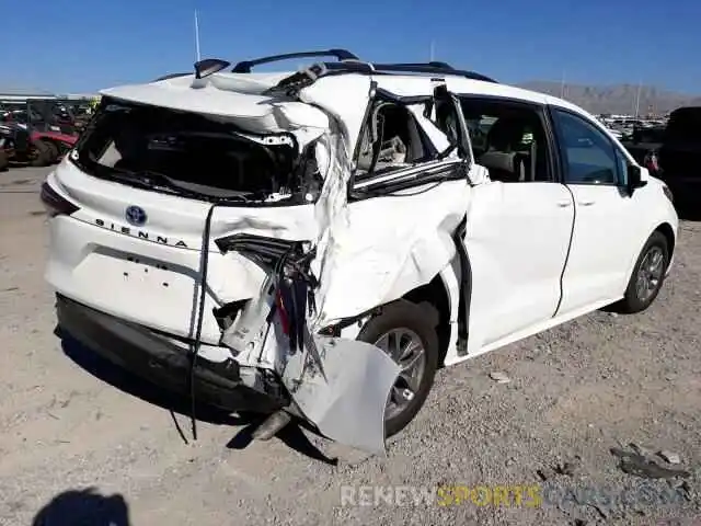 4 Photograph of a damaged car 5TDKRKEC1NS081494 TOYOTA SIENNA 2022