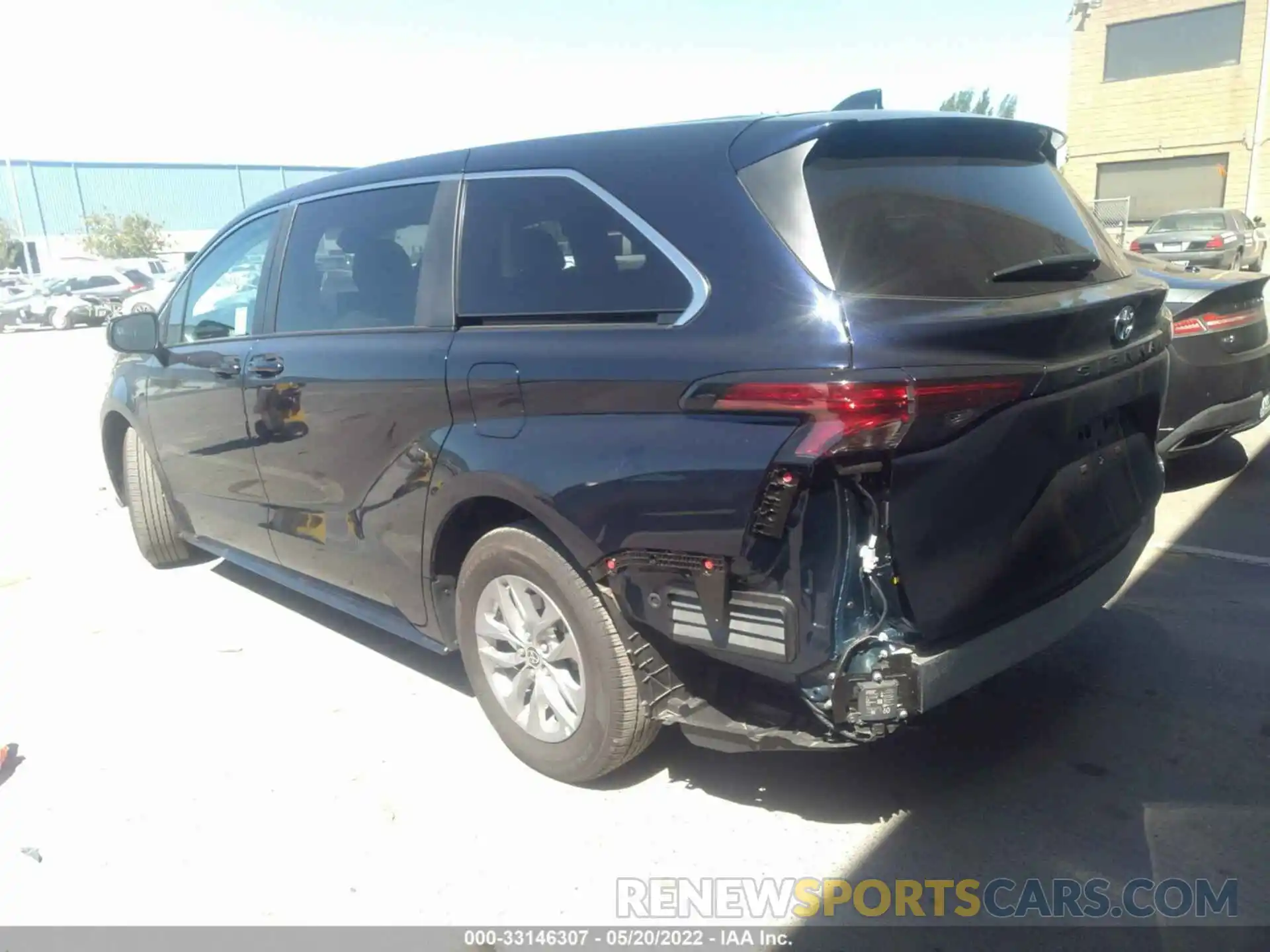 3 Фотография поврежденного автомобиля 5TDKRKEC2NS095758 TOYOTA SIENNA 2022