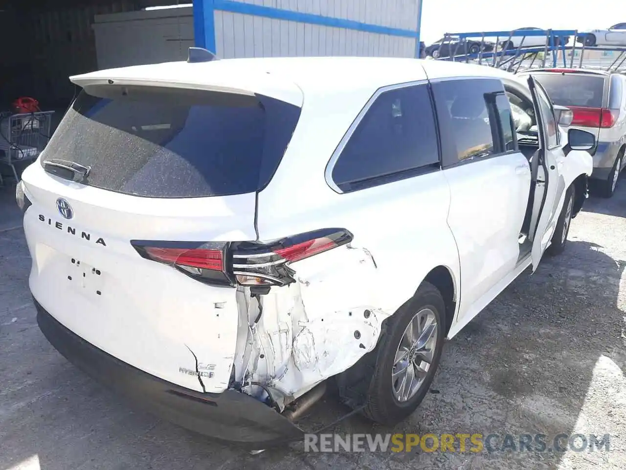 4 Фотография поврежденного автомобиля 5TDKRKEC3NS075597 TOYOTA SIENNA 2022