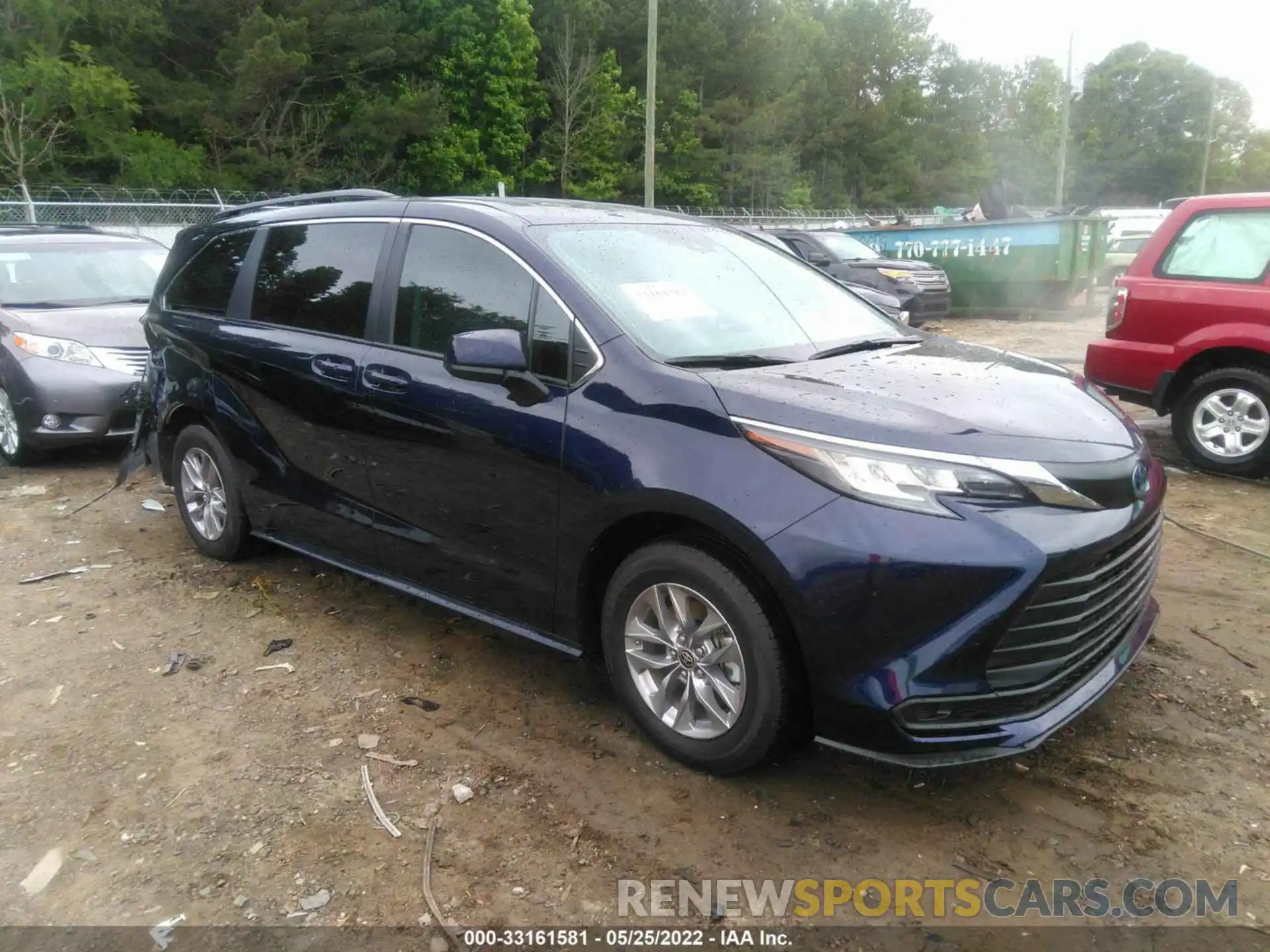 1 Photograph of a damaged car 5TDKRKEC3NS098927 TOYOTA SIENNA 2022