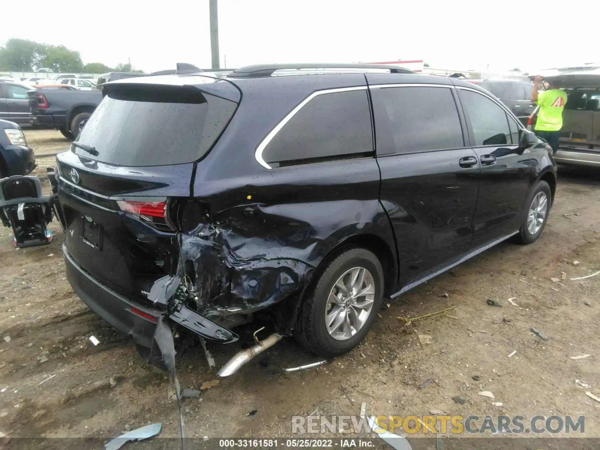 4 Фотография поврежденного автомобиля 5TDKRKEC3NS098927 TOYOTA SIENNA 2022