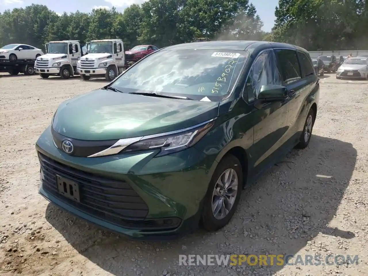 2 Photograph of a damaged car 5TDKRKEC5NS094927 TOYOTA SIENNA 2022