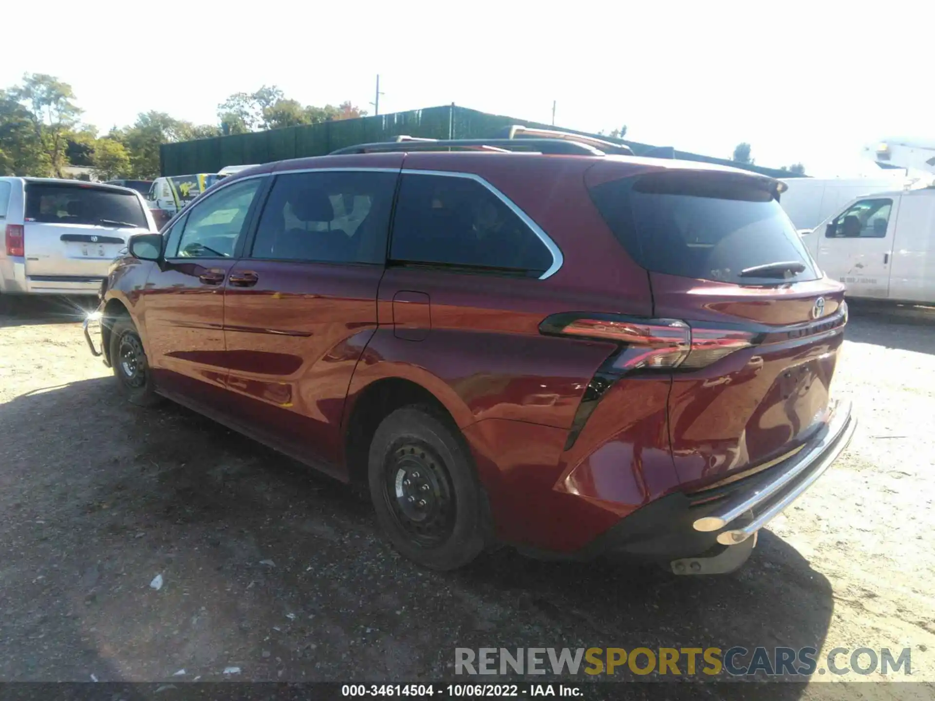 3 Фотография поврежденного автомобиля 5TDKRKEC6NS077411 TOYOTA SIENNA 2022