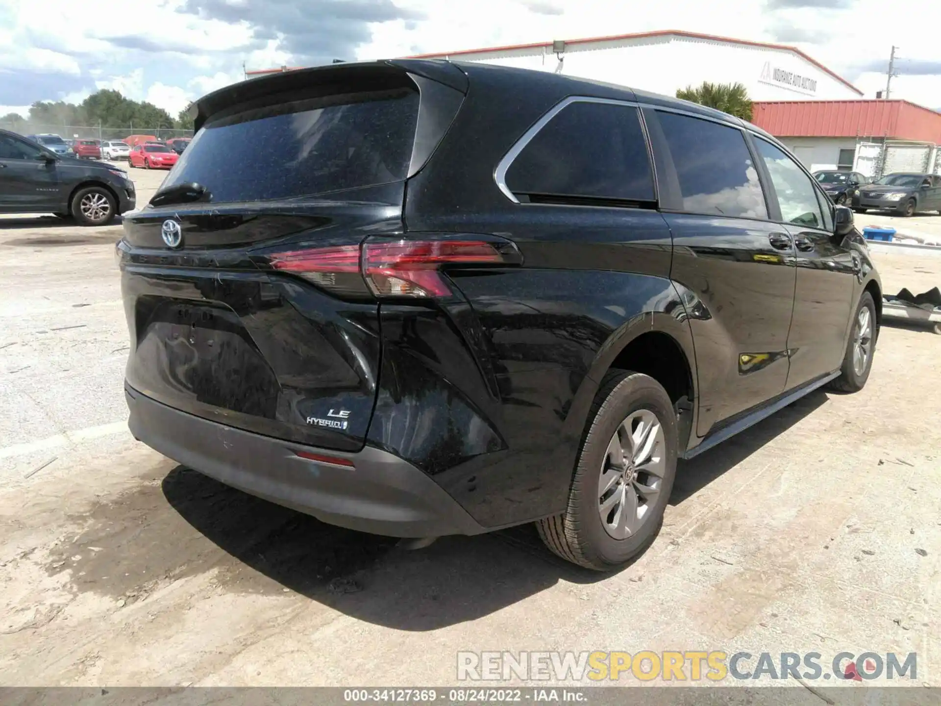 4 Фотография поврежденного автомобиля 5TDKRKEC9NS082361 TOYOTA SIENNA 2022