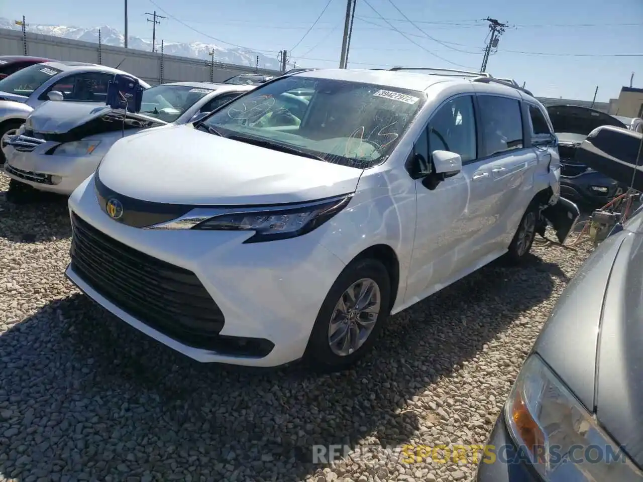 2 Фотография поврежденного автомобиля 5TDKRKEC9NS088676 TOYOTA SIENNA 2022