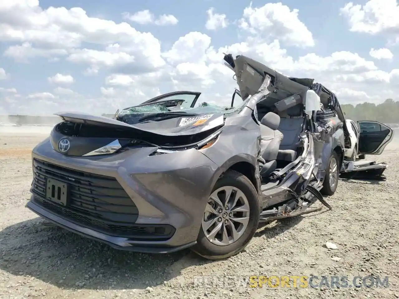 2 Photograph of a damaged car 5TDKRKEC9NS093716 TOYOTA SIENNA 2022