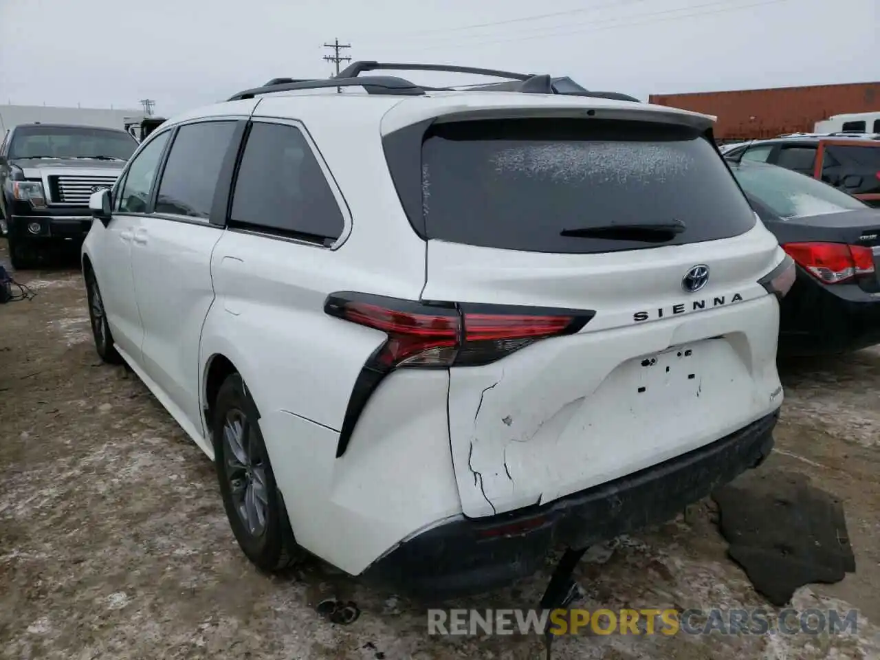 3 Фотография поврежденного автомобиля 5TDKRKECXNS095779 TOYOTA SIENNA 2022