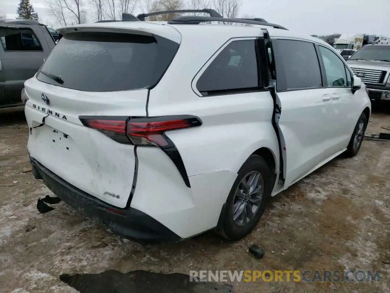 4 Фотография поврежденного автомобиля 5TDKRKECXNS095779 TOYOTA SIENNA 2022