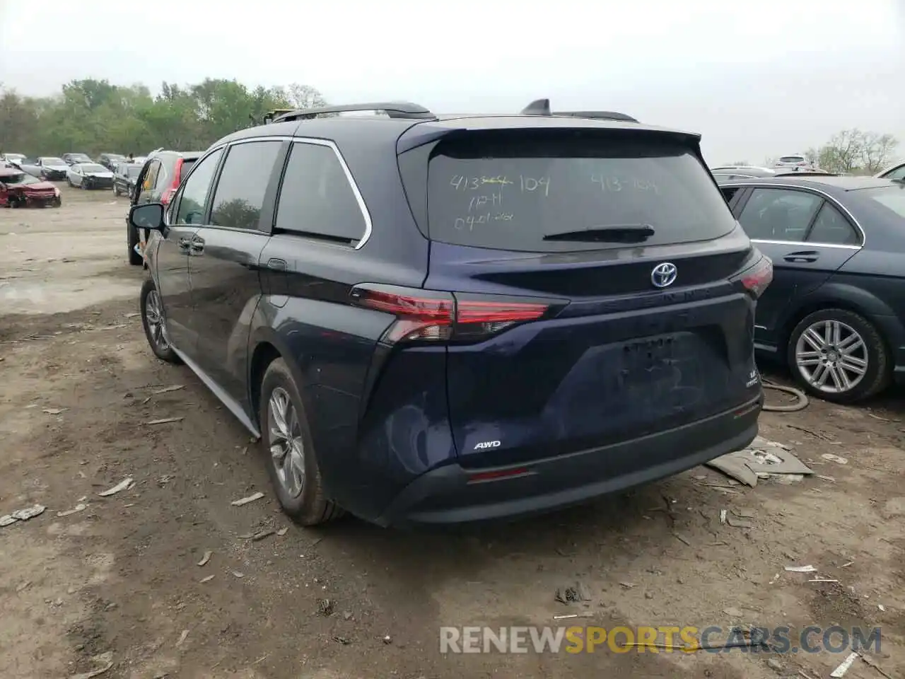 3 Фотография поврежденного автомобиля 5TDKSKFC6NS053256 TOYOTA SIENNA 2022