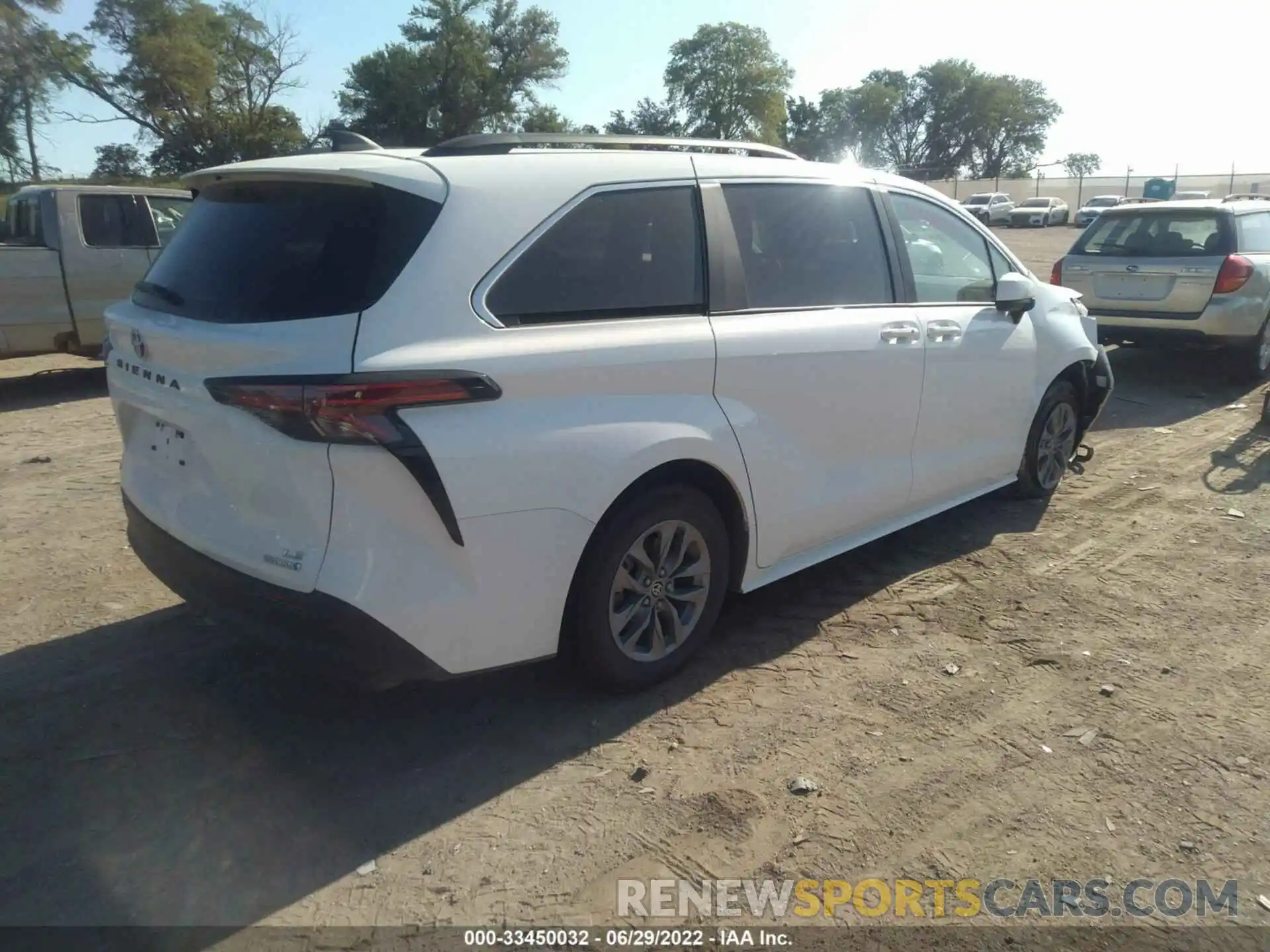 4 Фотография поврежденного автомобиля 5TDKSKFC8NS045434 TOYOTA SIENNA 2022