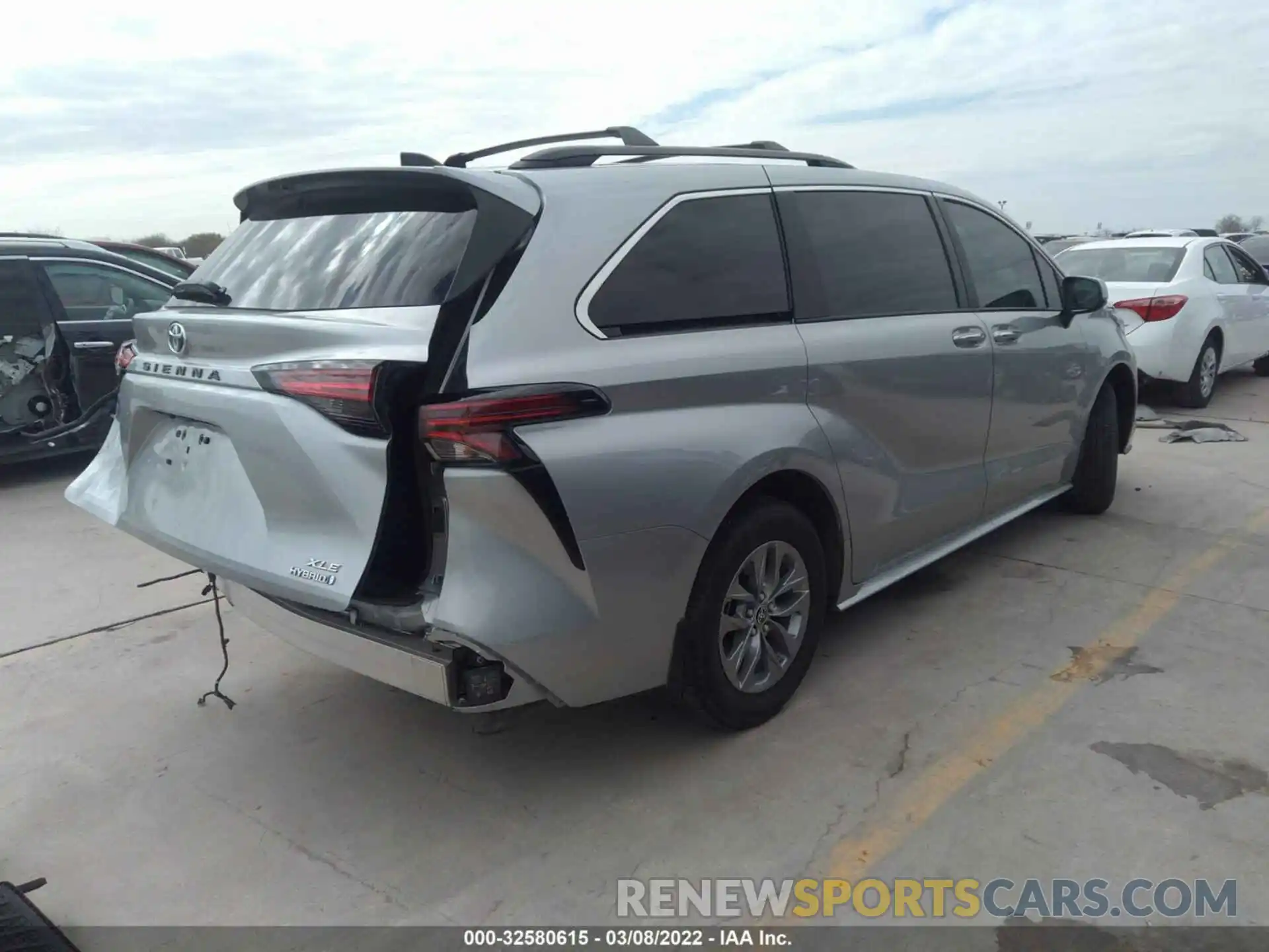 4 Фотография поврежденного автомобиля 5TDYRKEC0NS091881 TOYOTA SIENNA 2022