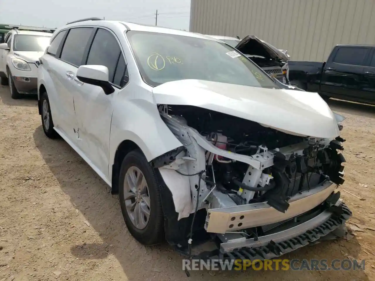 1 Photograph of a damaged car 5TDYRKEC2NS078551 TOYOTA SIENNA 2022