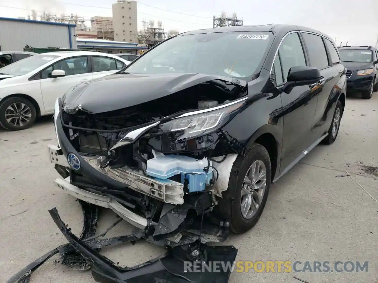 2 Фотография поврежденного автомобиля 5TDYRKEC2NS084379 TOYOTA SIENNA 2022