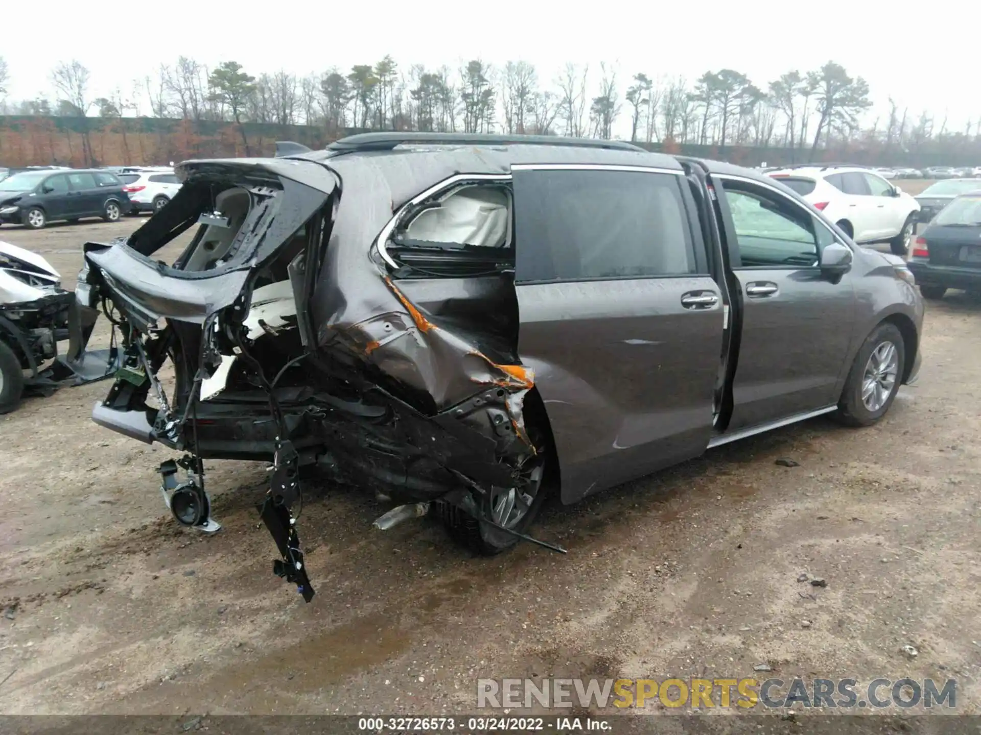 4 Фотография поврежденного автомобиля 5TDYRKEC2NS085872 TOYOTA SIENNA 2022