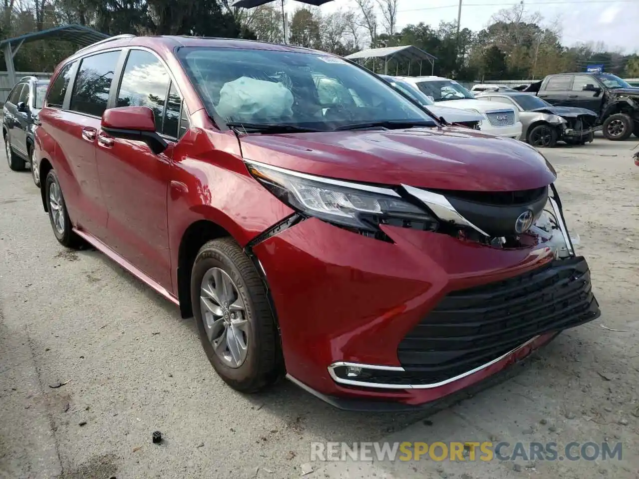 1 Photograph of a damaged car 5TDYRKEC3NS083810 TOYOTA SIENNA 2022