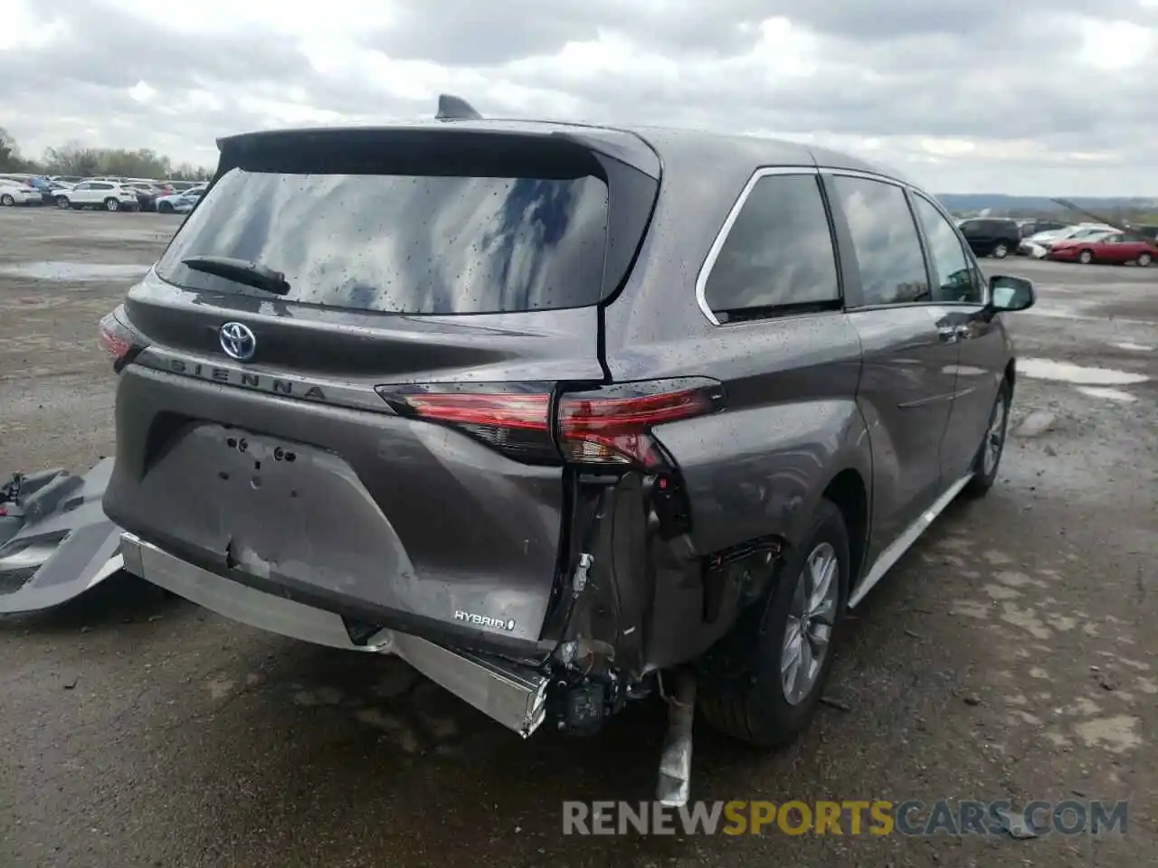 4 Фотография поврежденного автомобиля 5TDYRKEC3NS089753 TOYOTA SIENNA 2022