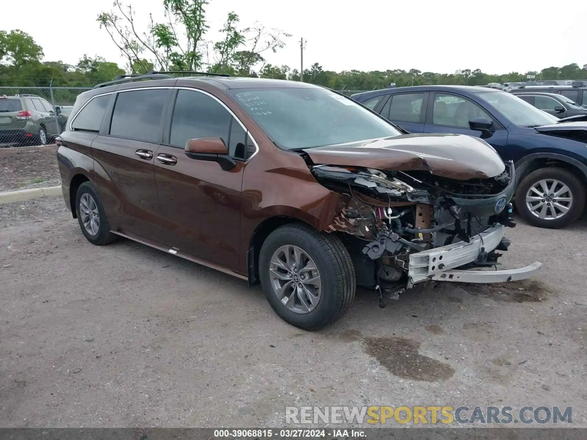 1 Photograph of a damaged car 5TDYRKEC3NS114991 TOYOTA SIENNA 2022